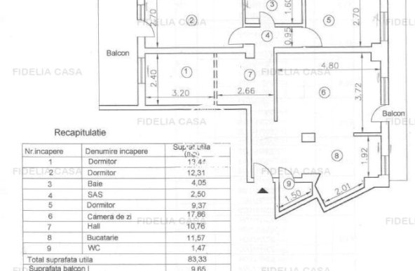 Vanzare apartament 4 camere, Centrul Civic, Iasi