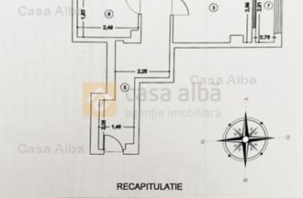 Tatarasi, bloc nou, apartament 3 camere decomandat