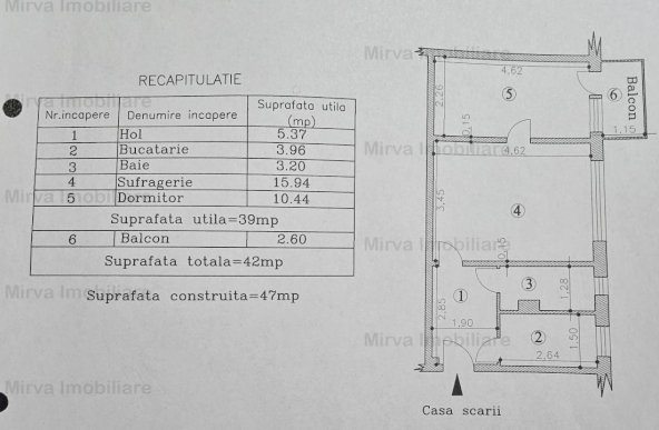 Vanzare apartament 2 camere, mobilat si utilat, zona Vest-Kaufland