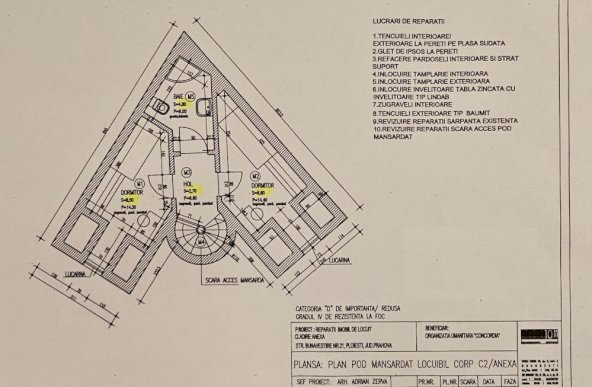 Inchiriere spatiu birouri, P+M, 5 camere, utilitati incluse, zona Centrala