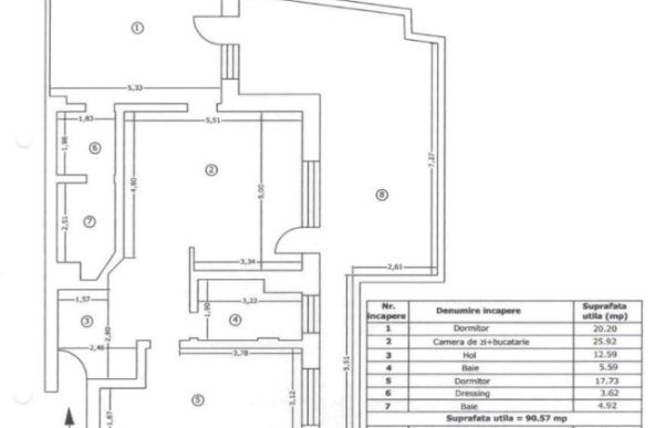 AZURA Imobiliare - Ap 3 camere + Garaj, Et 3, ULTRACENTRAL, Bloc Nou