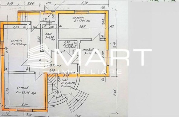 Apartament la casa 100 mp cu teren 170 mp Vasile Aaron