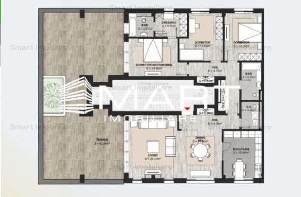 Penthouse 4 camere zona Calea Bucuresti