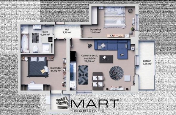 Apartament 3 camere decomandat 63 mp la CHEIE zona Calea Surii Mici