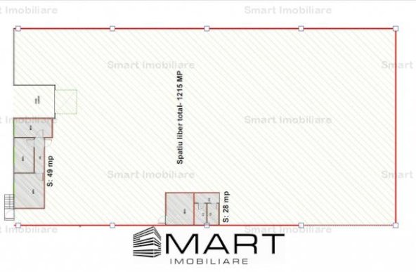 Hala 1200 mp distributie - depozitare zona Industriala Vest