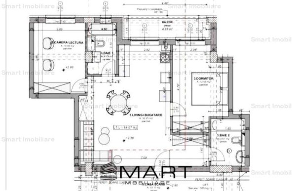 Apartament 3 camere 65 mp in Kastani Residence