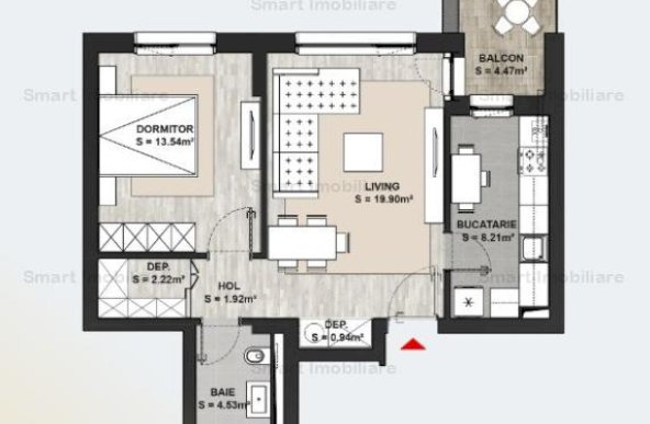 Apartament 2 camere zona Calea Bucuresti