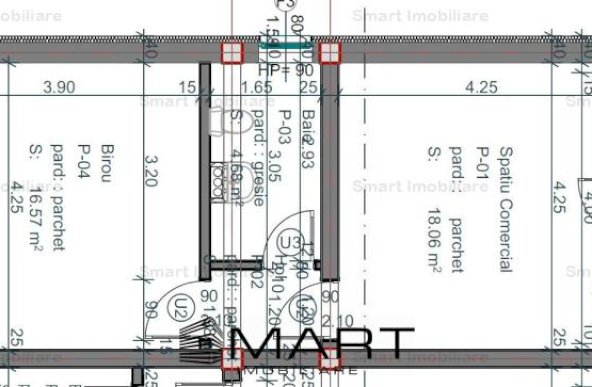 Spatiu comercial 41mp strada Doamna Stanca