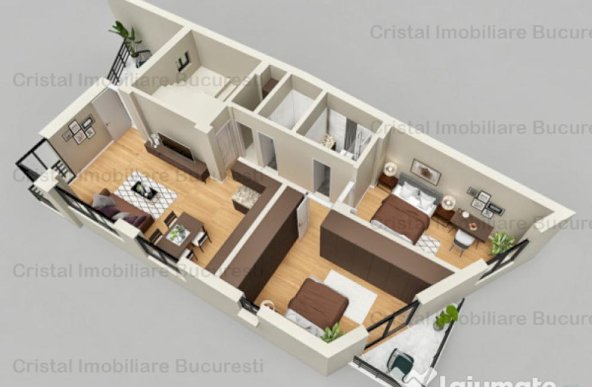 Apartament 3 camere, bloc nou, terasa generoasa