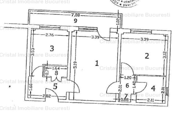 Apartament 2 camere, Tineretului, Trestiana, la 4 minute de metrou. 