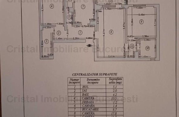 Apartament 3 camere de vanzare Rasaritului