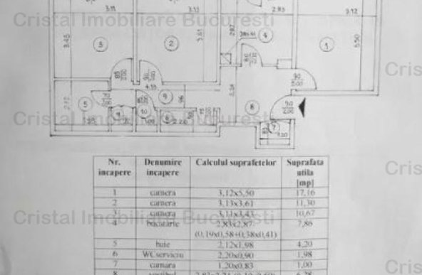 Apartament 3 camere Crangasi \ Vintila Mihailescu