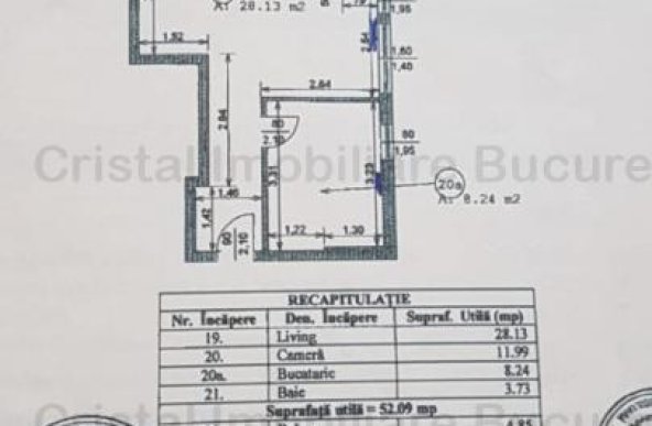 Apartament 2 camere in 13 septembrie