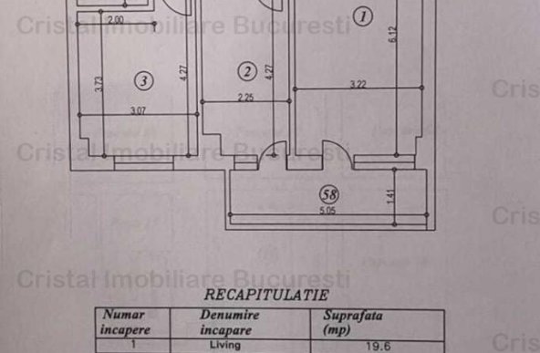 Apartament 2 camere mobilat, utilat, parcare, in Ozana, Scoala 116