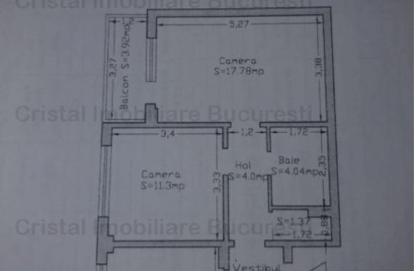 Apartament 2 camere, bloc 1980, mobilat, utilat, in Ozana