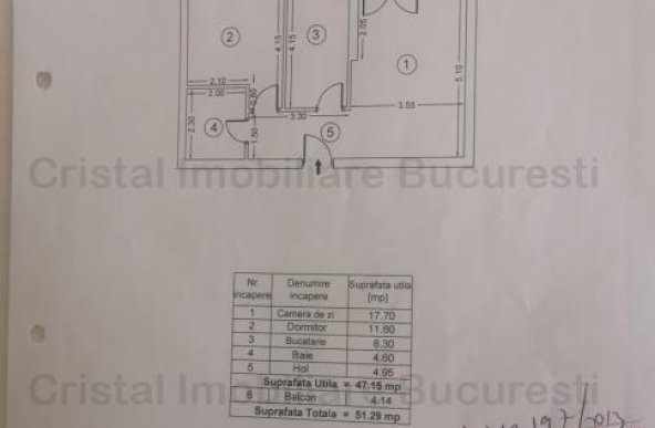 Apartament 2 camere de vanzare Pacii