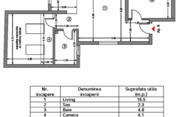 3 camere bloc nou