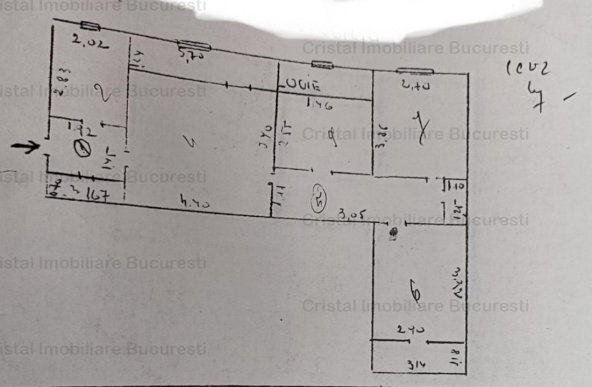 Apartament 3 camere de vanzare Gorjului ,Rosia Montana, bloc anvelopat.