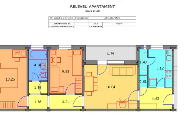 Apartament 3 camere de vanzare Gorjului