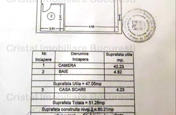 Penthouse spatios, cu priveliste frumoasa.