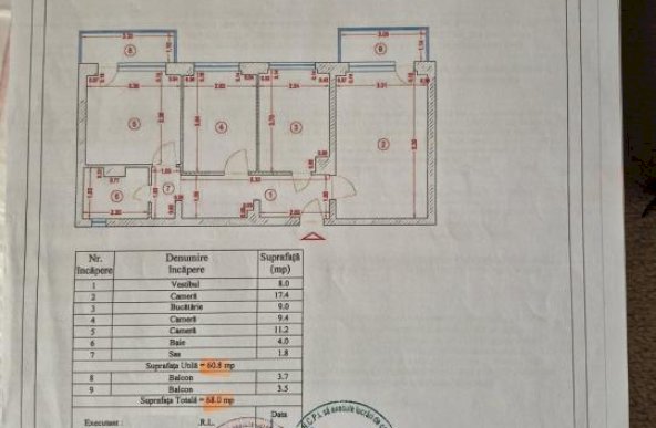 Apartament 3 camere de vanzare Drumul Taberei