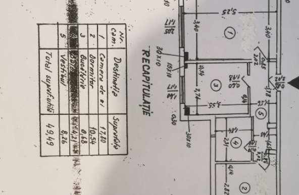 Apartament 2 camere decomandat, centrala termica, 9 min metrou Iancului