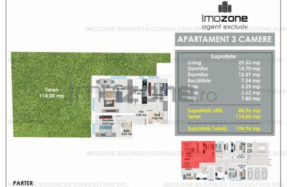 3 Camere, 81 mp+115 mp curte, Bloc Nou Finalizat, 6 minute METROU Pacii,Kaufland