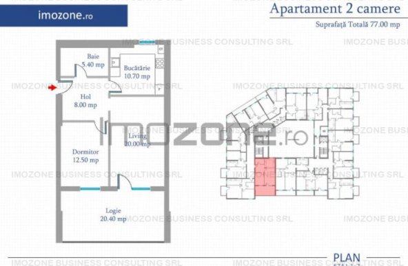 Apartament 2 Camere | 77 mp | Bloc Nou | Metrou Pacii / Preciziei | Militari