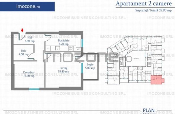 Apartament 2 Camere | 77 mp | Bloc Nou | Metrou Pacii / Preciziei | Militari