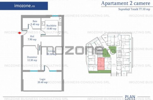 Apartament 2 Camere | 77 mp | Bloc Nou | Metrou Pacii / Preciziei | Militari