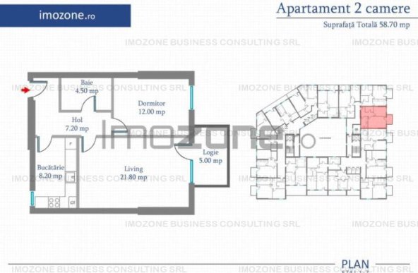 Apartament 2 Camere | 77 mp | Bloc Nou | Metrou Pacii / Preciziei | Militari