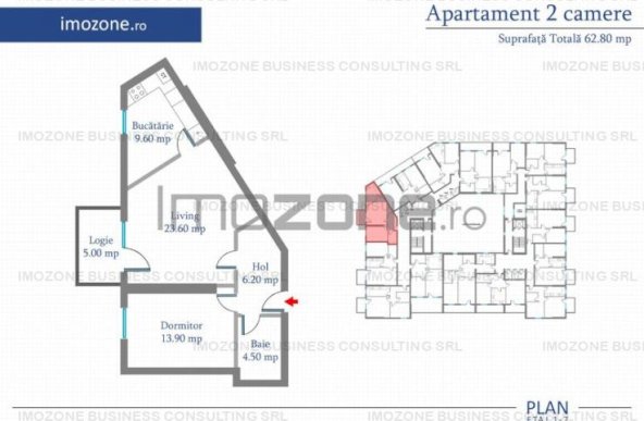 Apartament 2 Camere | 77 mp | Bloc Nou | Metrou Pacii / Preciziei | Militari