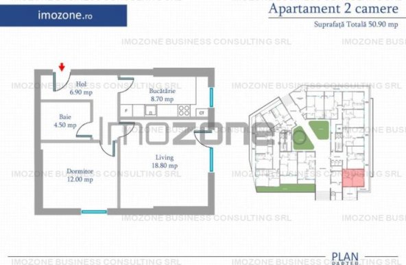 Apartament 2 Camere | 77 mp | Bloc Nou | Metrou Pacii / Preciziei | Militari