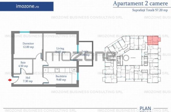 Apartament 2 Camere | 77 mp | Bloc Nou | Metrou Pacii / Preciziei | Militari