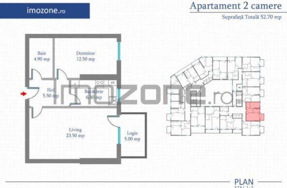 Apartament 2 Camere | 62 mp | Bloc Nou | Metrou Pacii / Preciziei | Militari