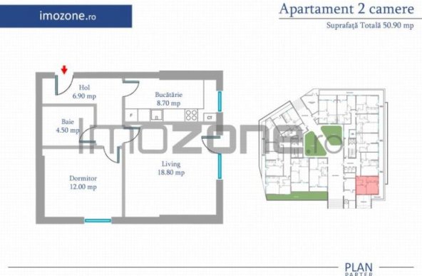 Apartament 2 Camere | 62 mp | Bloc Nou | Metrou Pacii / Preciziei | Militari