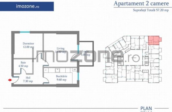 Apartament 2 Camere | 62 mp | Bloc Nou | Metrou Pacii / Preciziei | Militari