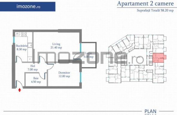 Apartament 2 Camere | 62 mp | Bloc Nou | Metrou Pacii / Preciziei | Militari