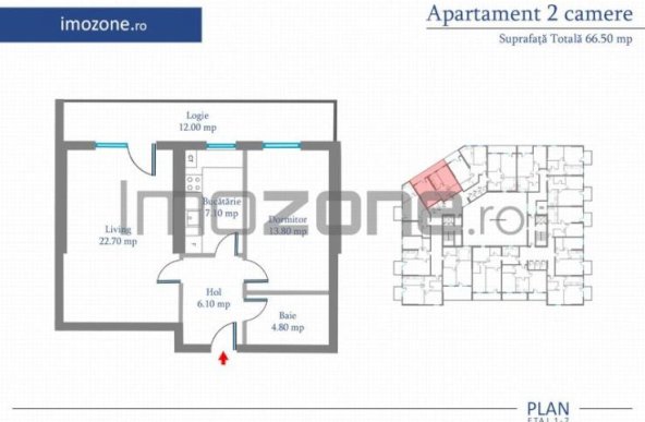 Apartament 2 Camere | 62 mp | Bloc Nou | Metrou Pacii / Preciziei | Militari