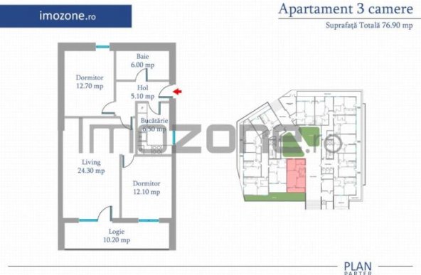 Apartament 2 Camere | 62 mp | Bloc Nou | Metrou Pacii / Preciziei | Militari