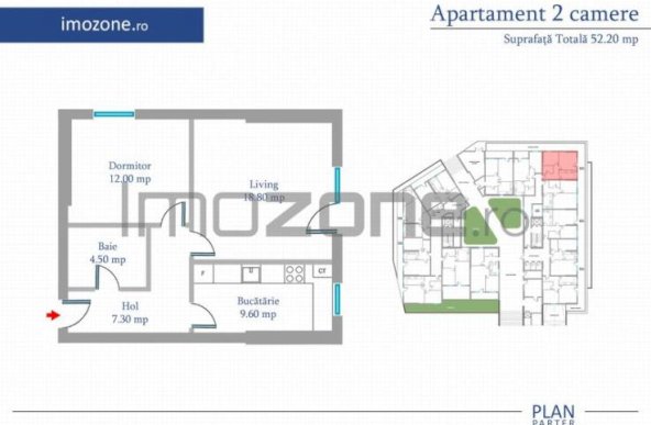 Apartament 2 Camere | 62 mp | Bloc Nou | Metrou Pacii / Preciziei | Militari