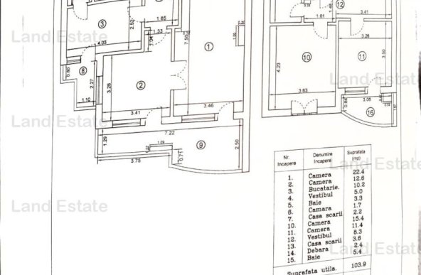 DupIex 4 camere Piata Unirii - Vedere Fantani