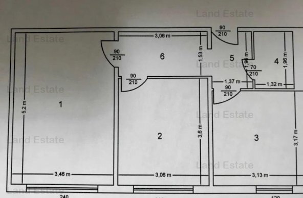 2 camere la 400m de metrou Pacii