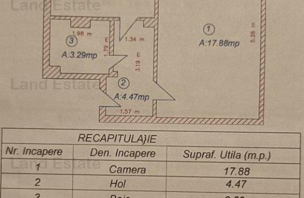 Vanzare Garsoniera Dristor ( 7 minute metrou ) 