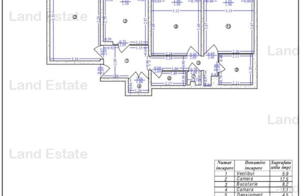 3 camere Calea Mosilor-Obor ( 250 m metrou-bloc reabilitat )