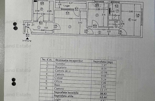 Vanzare 3 camere Apusului 