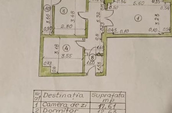 4 camere la 800m de metrou Dristor