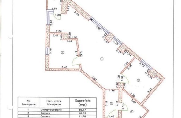 3 camere Timpuei Noi ( bloc 2014-500 m metrou )