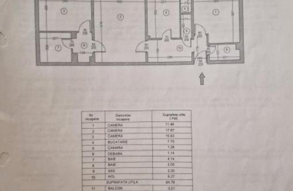 Apartament 3 camere in zona Drumul Gazarului - Bloc Reabilitat