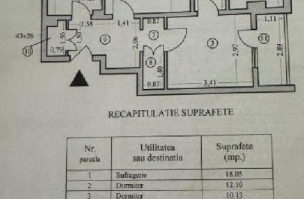 3 camere la 500m de Metrou Nicolae Grigorescu